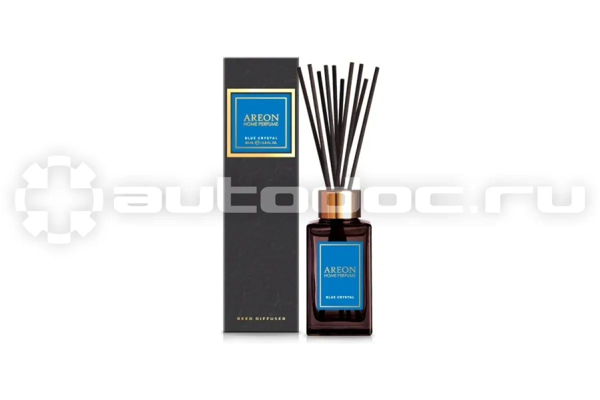 AREON Ароматизатор Sticks Premium (банка, деревянные палочки) Blue Crystal Синий кристалл 8