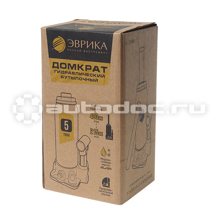 ЭВРИКА Домкрат бутылочный