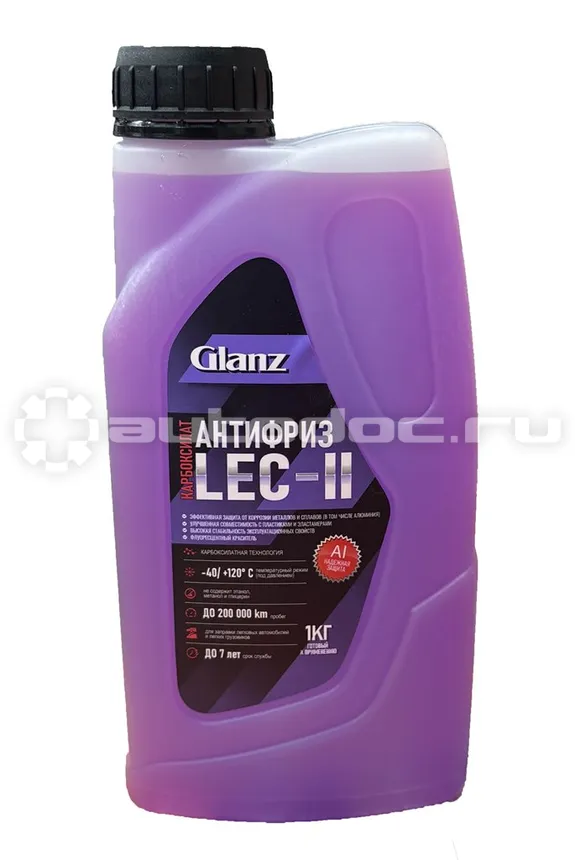 GLANZ Антифриз LEC II фиолетовый