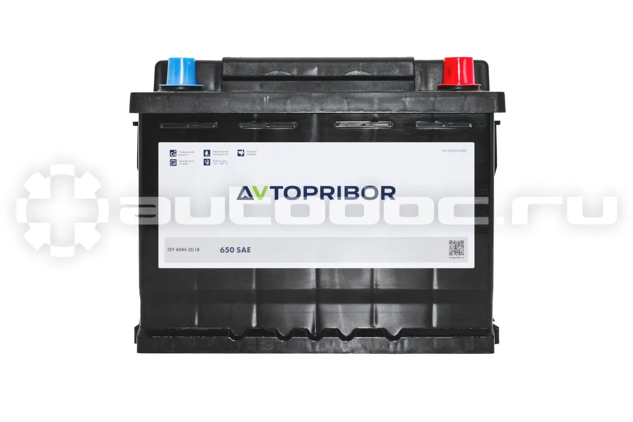 AVTOPRIBOR Аккумуляторная батарея 12V 60Ah (0) LB | 650A | 242x175x175