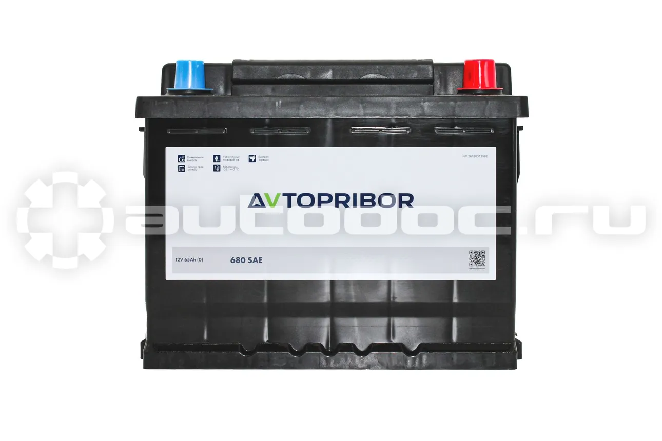 AVTOPRIBOR Аккумуляторная батарея 12V 65Ah (0) | 680A | 242x175x190