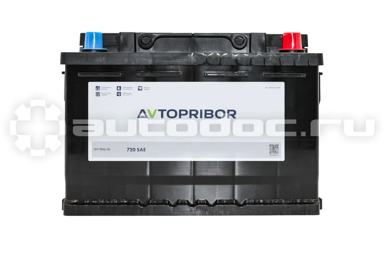 AVTOPRIBOR Аккумуляторная батарея 12V 70Ah (0) | 720A | 278x175x190