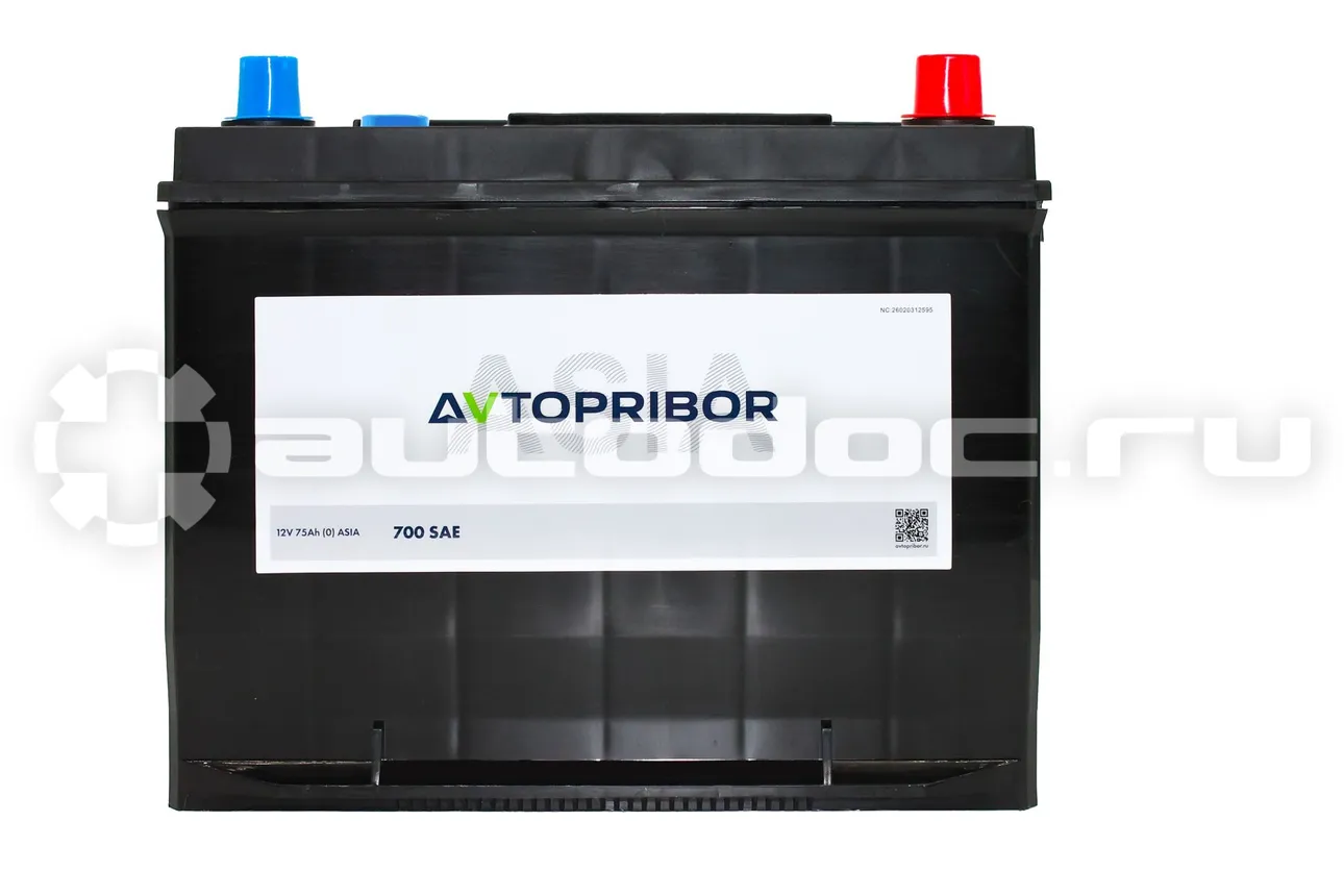 AVTOPRIBOR Аккумуляторная батарея 12V 75Ah (0) ASIA | 700A | 260x172x200
