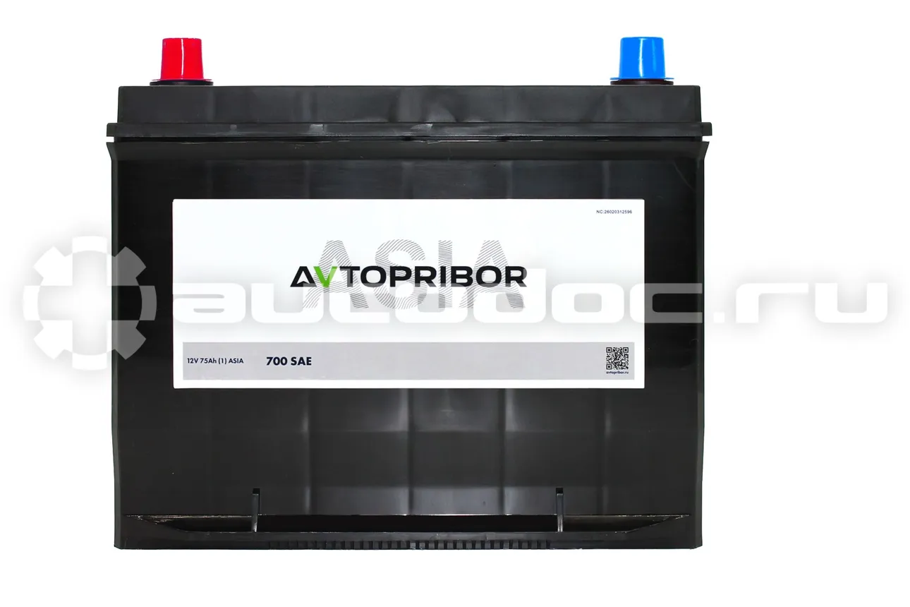 AVTOPRIBOR Аккумуляторная батарея 12V 75Ah (1) ASIA | 700A | 260x172x200