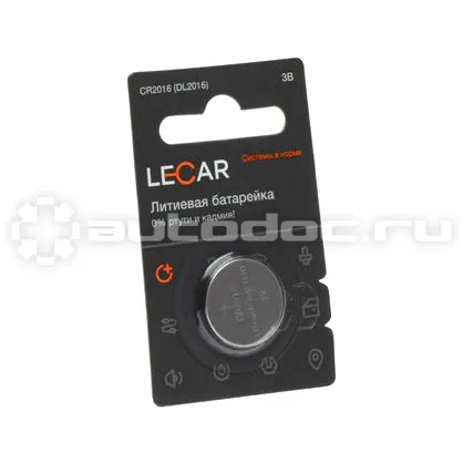 LECAR Батарейка литиевая 3В CR 2016