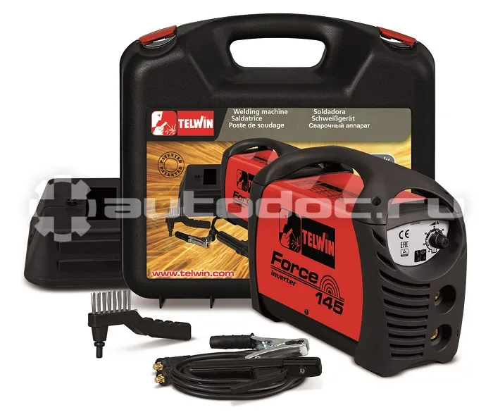 TELWIN Аппарат сварочный FORCE 145 ACX PLASTIC CARRY CASE