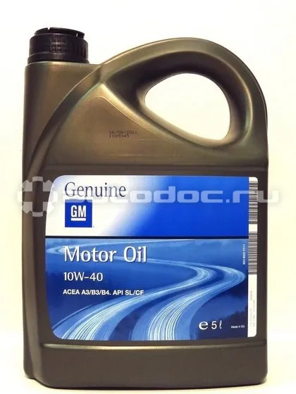 GM MOTOR OIL 10W-40