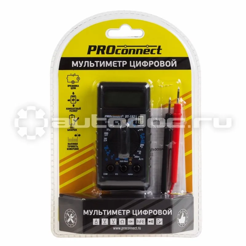 PROCONNECT Портативный мультиметр М-182 (DT-182)