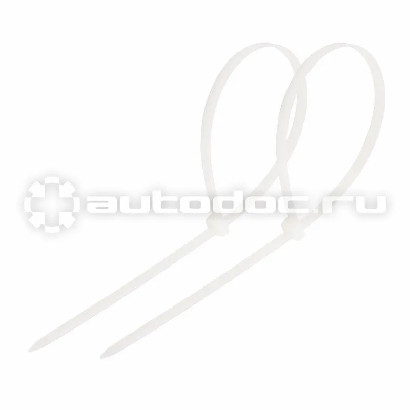 REXANT Хомут-стяжка кабельная нейлоновая 250 x7,6 мм, белая, упаковка 100 шт.