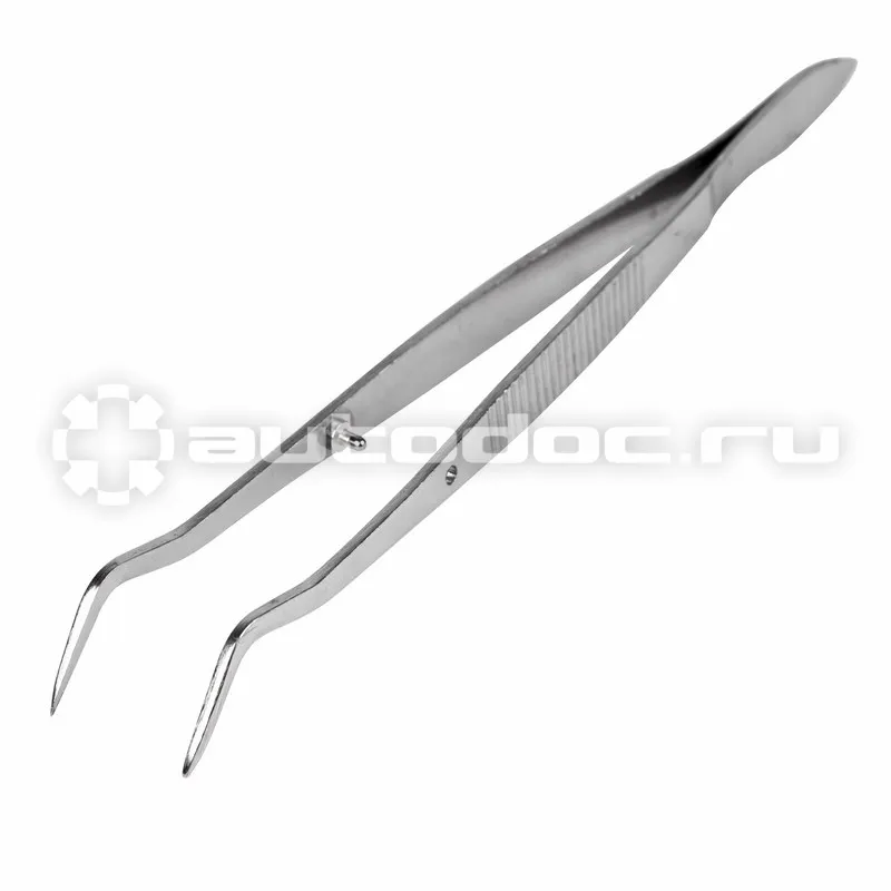REXANT Пинцет изогнутый, узкий, фиксатор, рифленый 160 мм