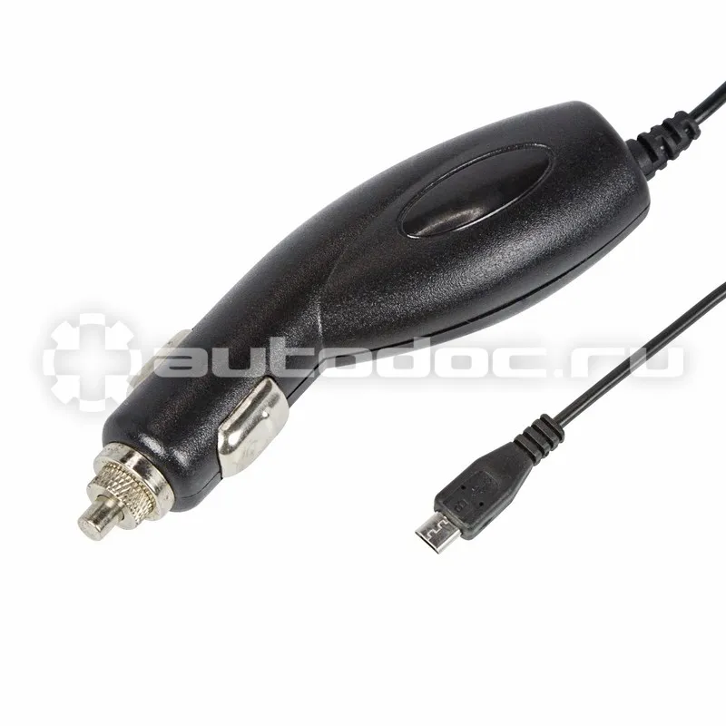 REXANT Автозарядка в прикуриватель microUSB (АЗУ) (5 V, 1000 mA) шнур спираль 1.2 м черная