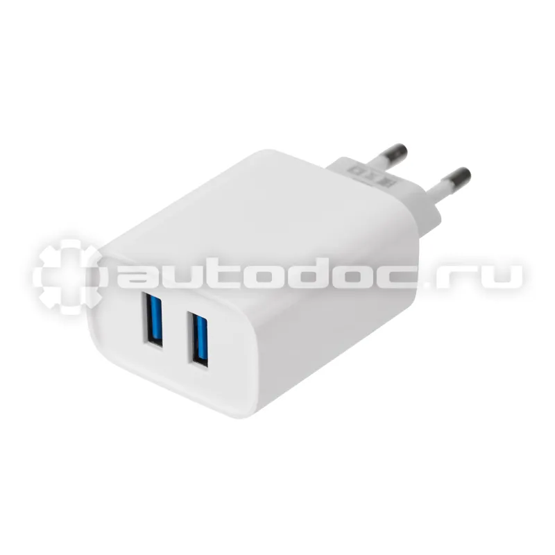 REXANT Сетевое зарядное устройство для iPhone | iPad 2 x USB, 5V, 2.4 A, белое
