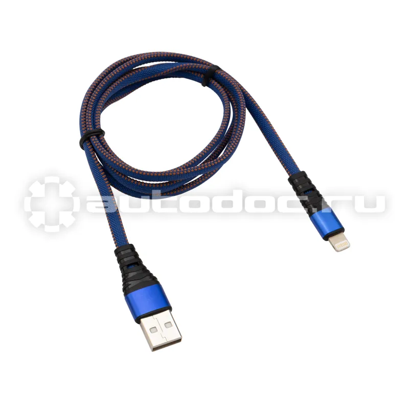 REXANT Кабель USB-Lightning 1 м 2 A джинсовая оплетка