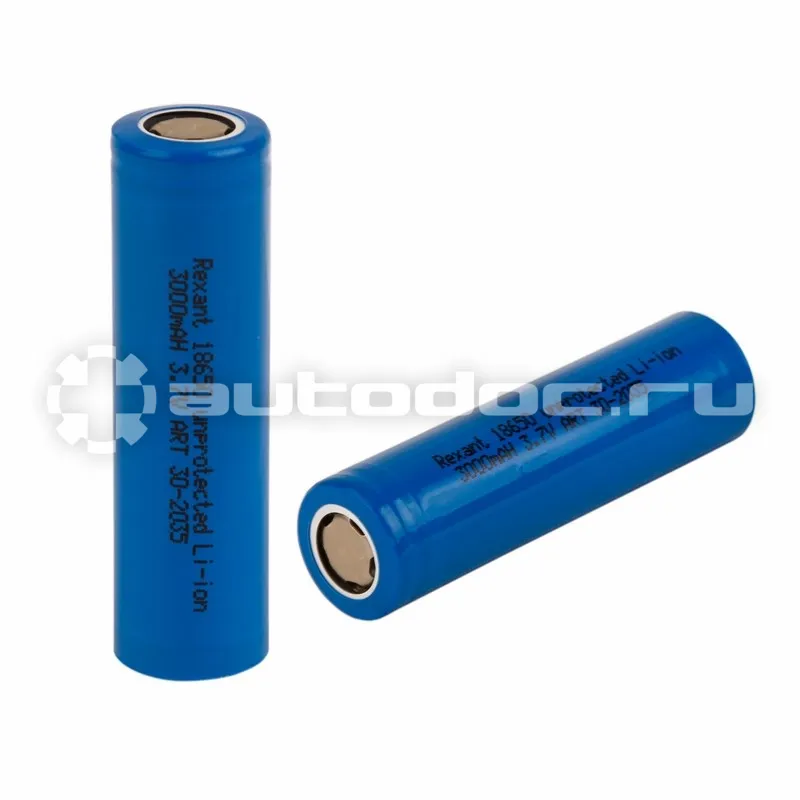 REXANT Аккумулятор высокоемкостный 18650 unprotected 20 А Li-ion 3000 mAH 3.7 В