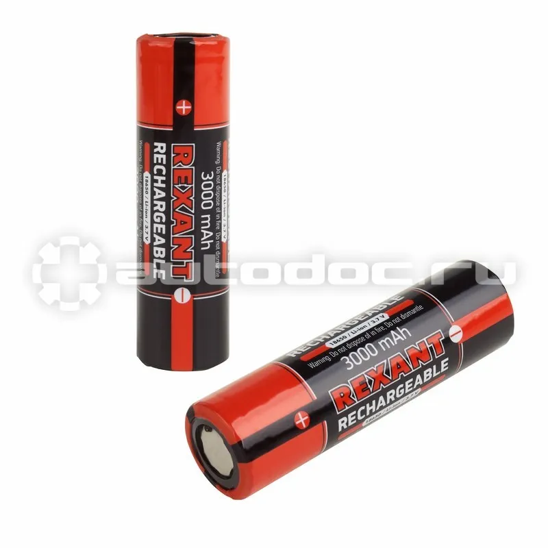 REXANT Аккумулятор высокоемкостный 18650 unprotected 20 А Li-ion 3000 mAH 3.7 В
