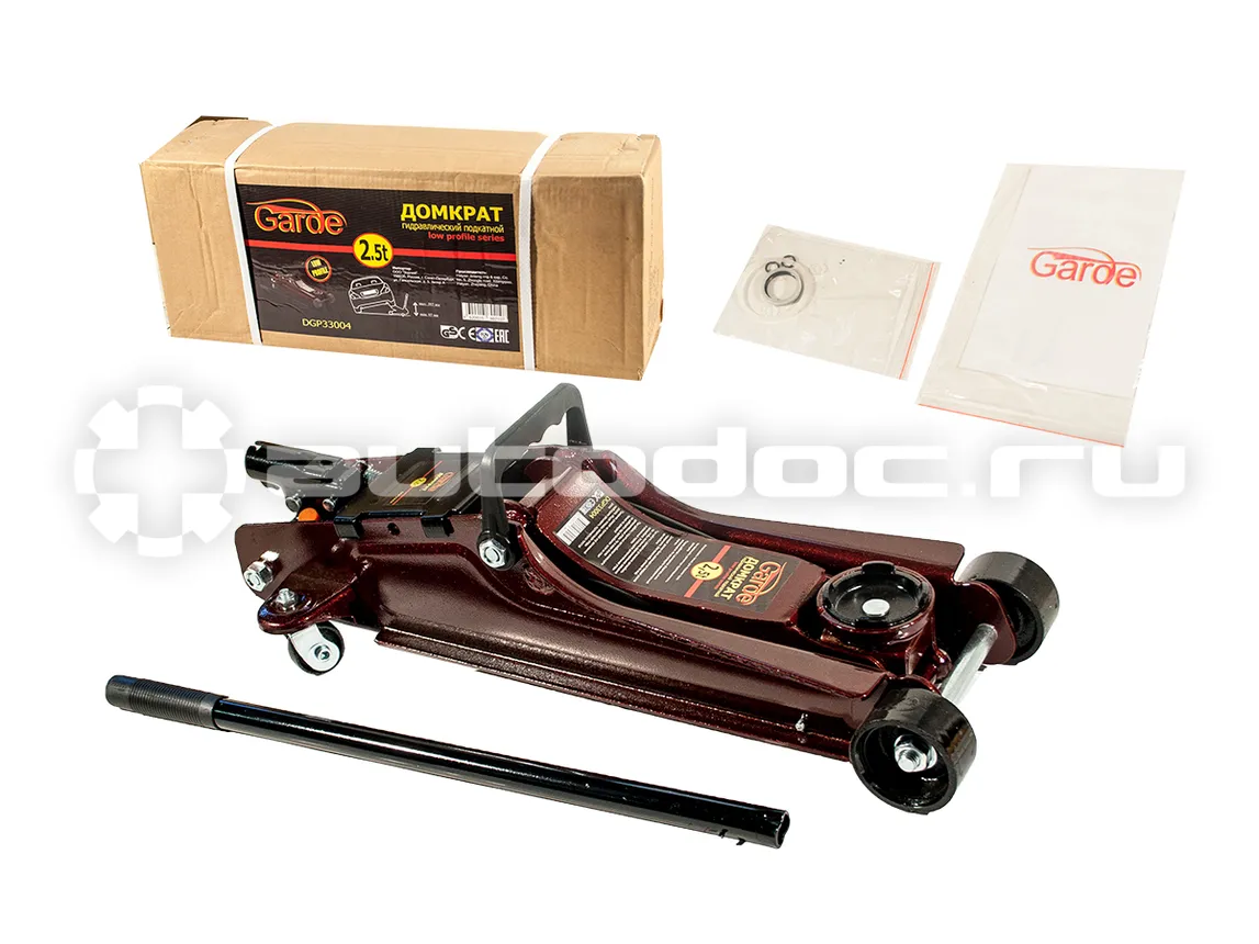 GARDE Домкрат гидравлический 2.5т подкатной Low Profile series 85-385мм DGP33004