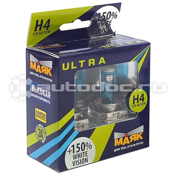МАЯК Лампа H4 12 6055 P43t