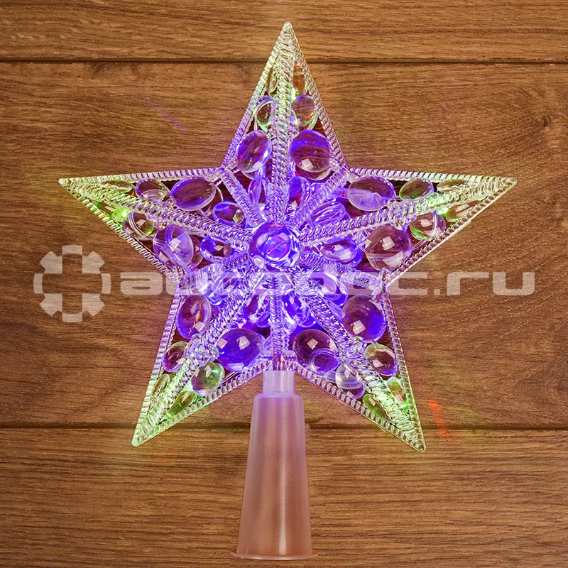 NEON-NIGHT Фигура светодиодная Звезда на елку цвет: RGB, 10 LED, 17 см