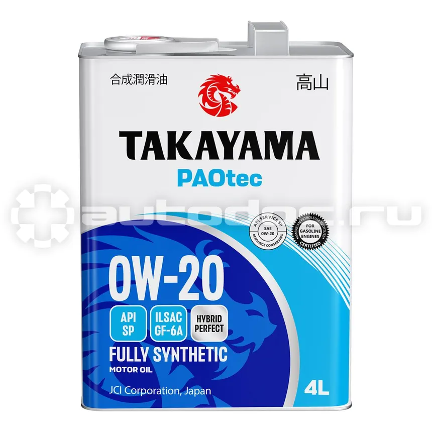 TAKAYAMA PAOtec 0W-20 GF-6A SP