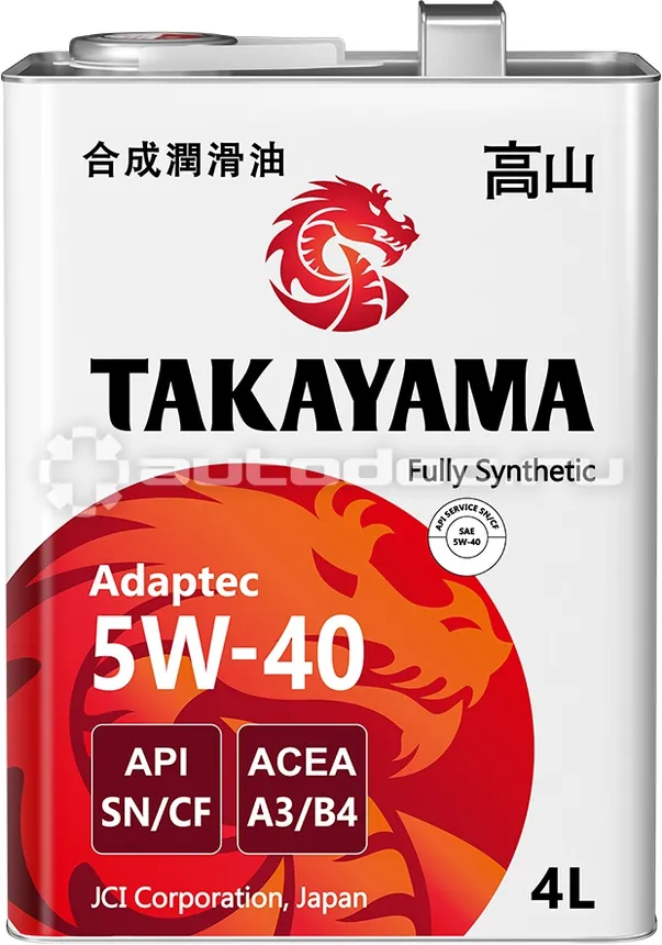TAKAYAMA Adaptec 5W-40 A3 | B4 SN | CF