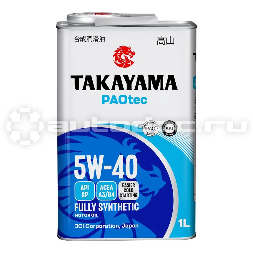 TAKAYAMA PAOtec 5W-40 ACEA A3 | B4 API SP