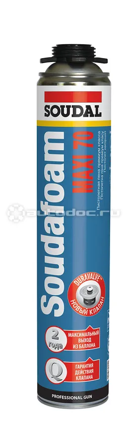 SOUDAL Пена пистолетная SOUDAFOAM MAXI 70 870мл