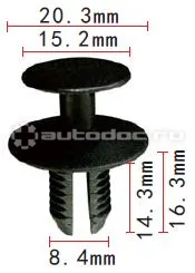 AUTOKREP AK1114163 Клипса