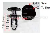 AUTOKREP AK1114802 Клипса