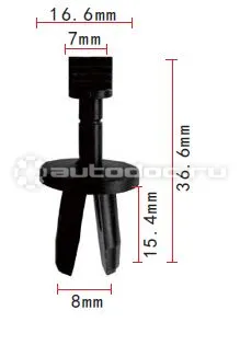 AUTOKREP Клипса для крепления внутренней обшивки GM 123