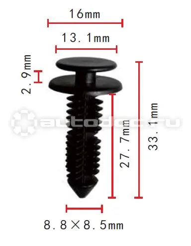 AUTOKREP AK778023 Держатель внутренней отделки Ford