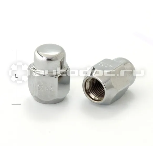 AUTOKREP Гайка колесная закрытая M12x1,5 ключ 21, H=27 (12x1.5)
