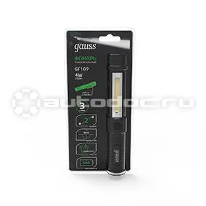 GAUSS Фонарь ручной модель GFL109 4W 200lm 3xAAA LED 1 | 12 | 72