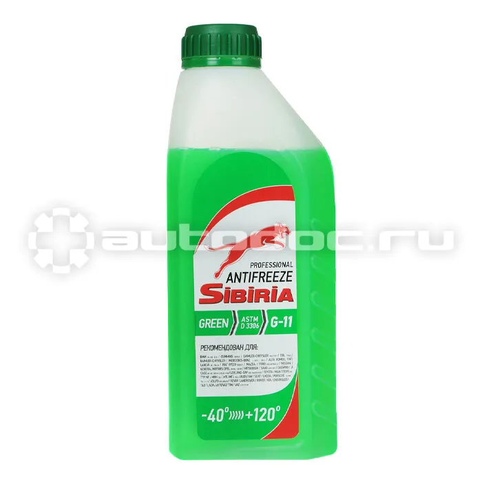 SIBIRIA Антифриз -40 G11 (зеленый)