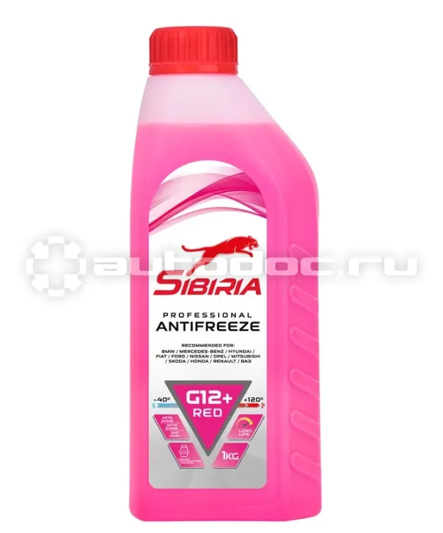 SIBIRIA Антифриз -40 G12+ (красный)