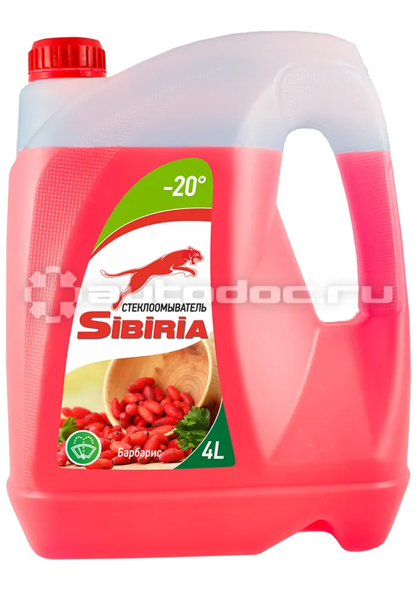 SIBIRIA Стеклоомыватель -20 С Барбарис 4 л