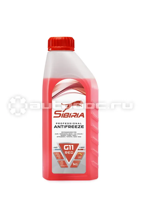 SIBIRIA Антифриз -40 G11 (красный)
