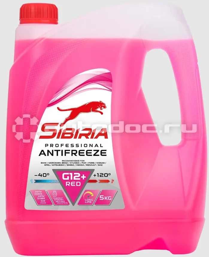 SIBIRIA Антифриз -40 G12+ (красный)