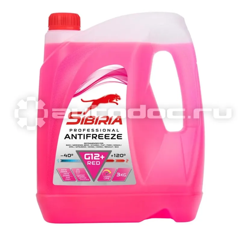 SIBIRIA Антифриз -40 G12+ (красный)