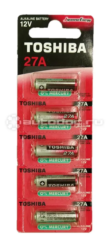TOSHIBA Батарейки 27A щелочная (alkaline) Special