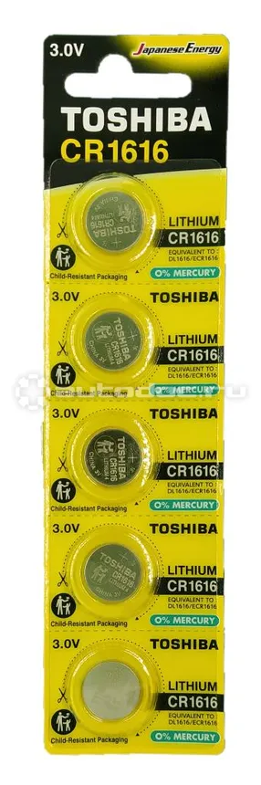 TOSHIBA Батарейки CR1616 литиевые (litium) Special
