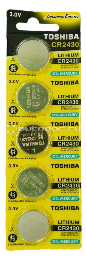 TOSHIBA Батарейки CR2430 литиевые (litium) Special