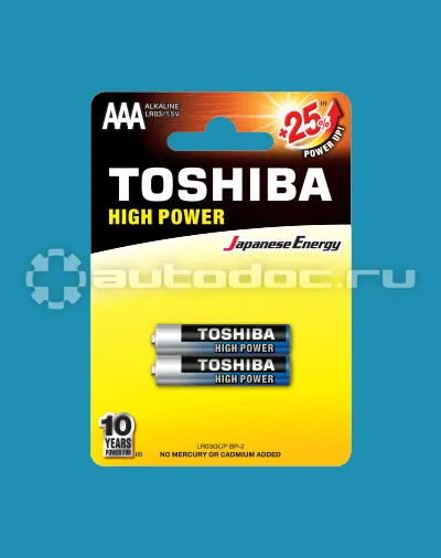 TOSHIBA Батарейки LR03 AAA 1,5V