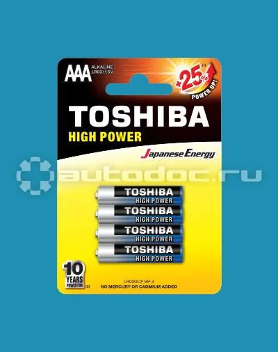 TOSHIBA Батарейки LR03 AAA 1,5V