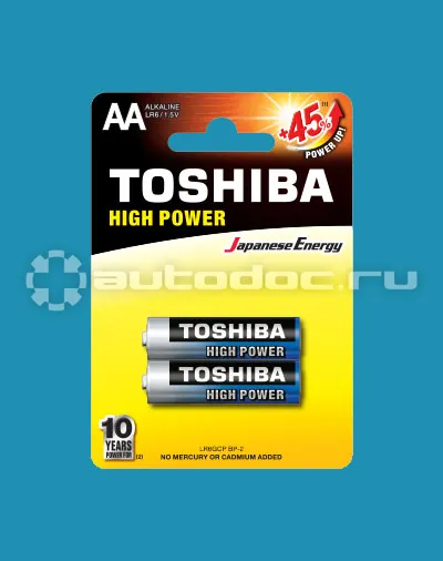 TOSHIBA Батарейки LR6 AA 1,5V