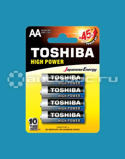 TOSHIBA Батарейки LR6 AA 1,5V