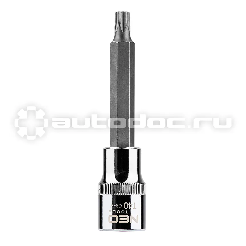 NEO TOOLS Головка торцевая с битой-вставкой Torx 1 | 2", T40 x 100 мм