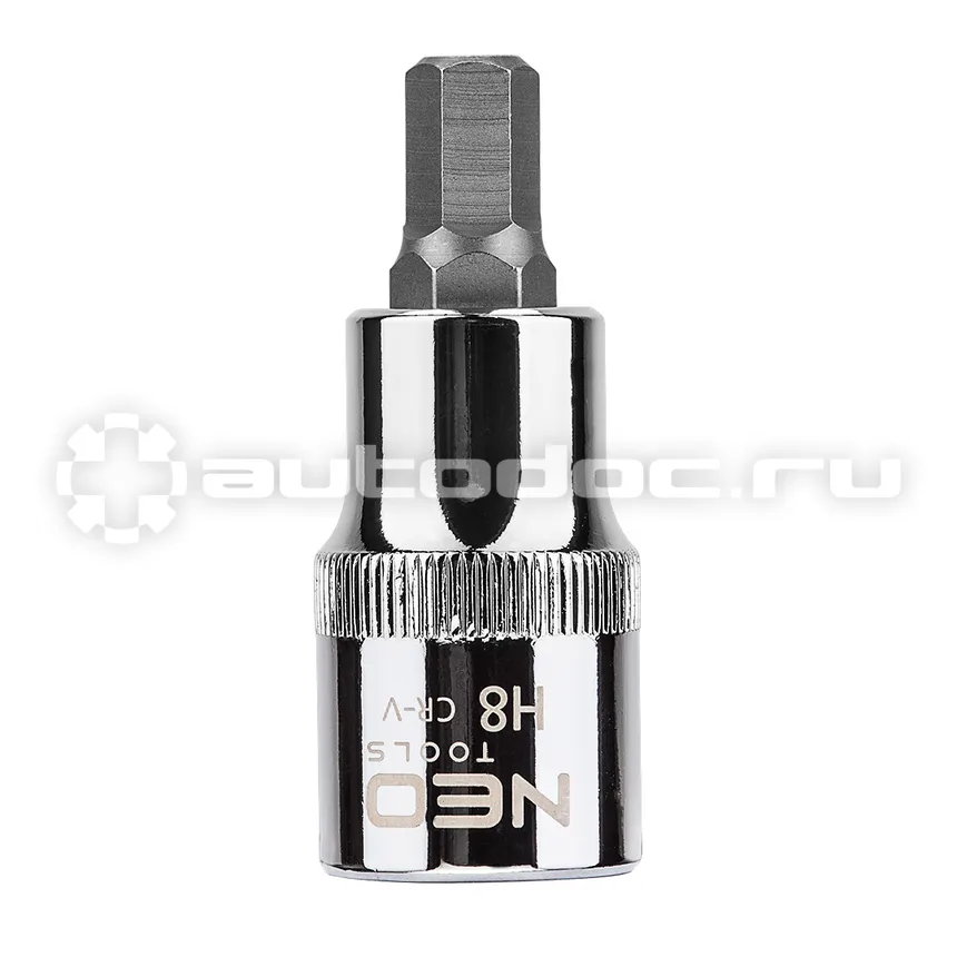 NEO TOOLS Головка торцевая с битой-вставкой HEX 1 | 2", H8 x 55 мм