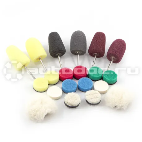 SHINE SYSTEMS Detail Polisher Pad Set Набор полировальников для гибкого вала