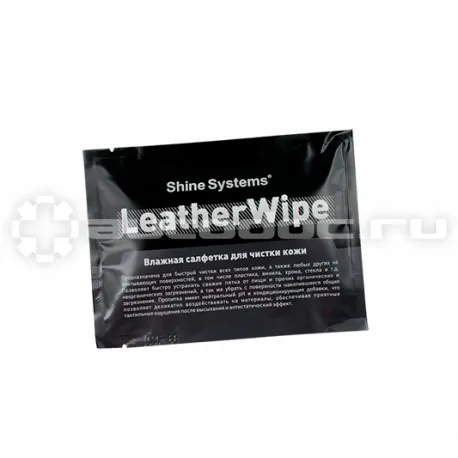 SHINE SYSTEMS LeatherWipe Влажная салфетка для чистки кожи