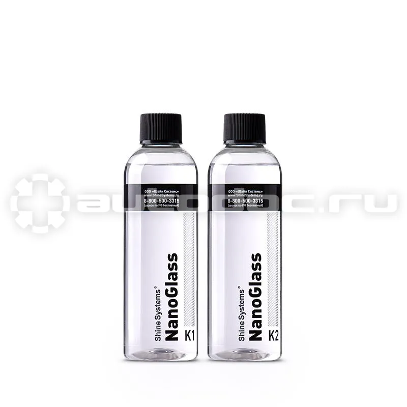 SHINE SYSTEMS NanoGlass Защитное нанопокрытие для стекол K1 + K2